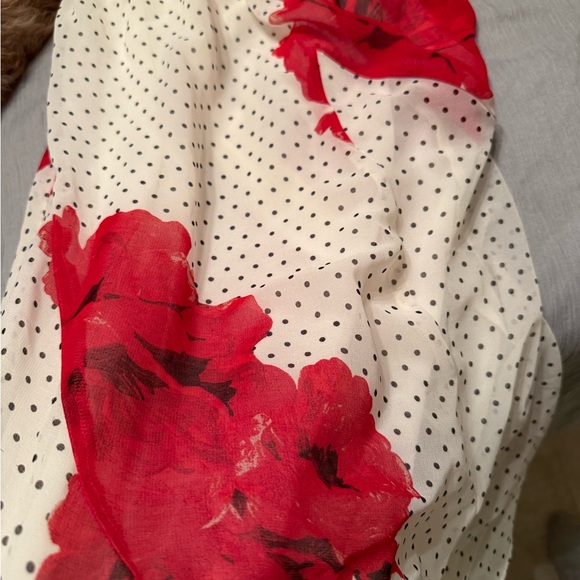 Zara Cream and Red Polka Dot Blouse - Picture 3 of 3